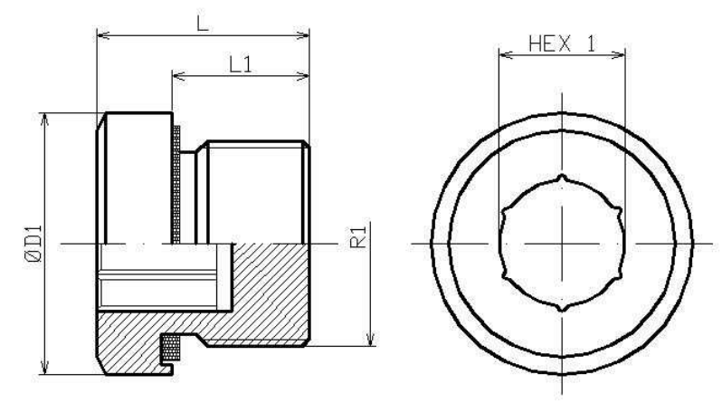 Zatka do bloku imbusova BSP s NBR Plug block IMBUS(hex) BSP